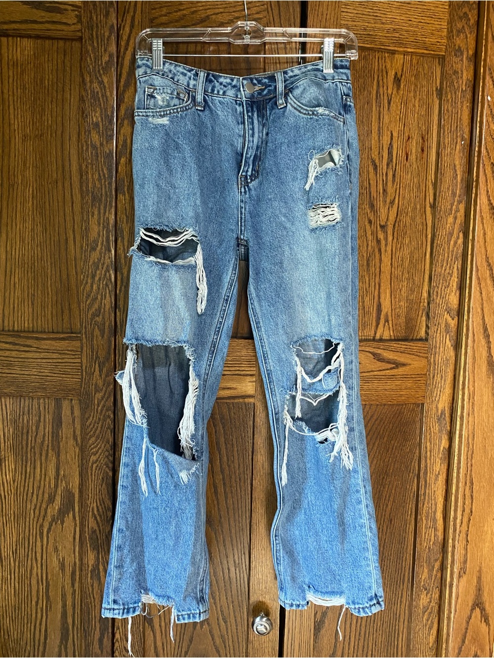 Altar’d State ripped jeans medium wash size 25